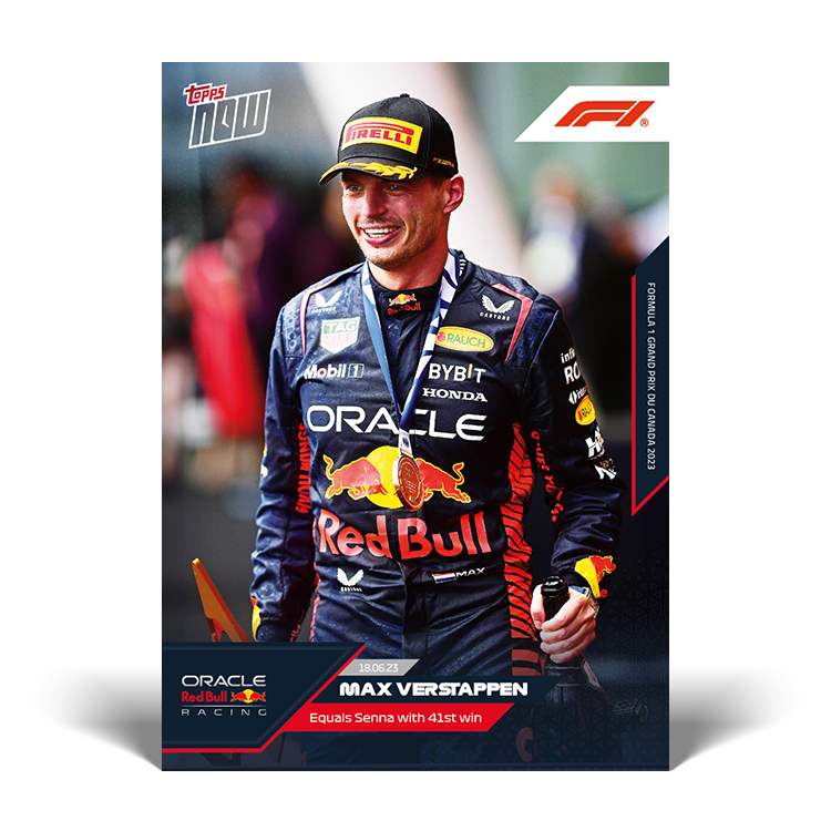 Equals Senna with 41st win - F1 Topps NOW® Card #22 - PR: 1940