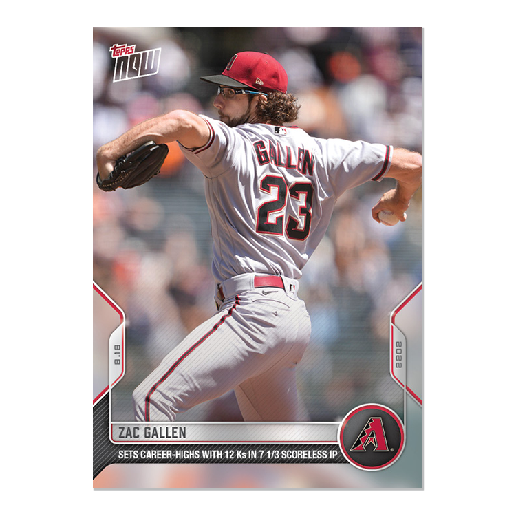 Zac Gallen - 2022 MLB Topps NOW® Card 733 - PR: 191