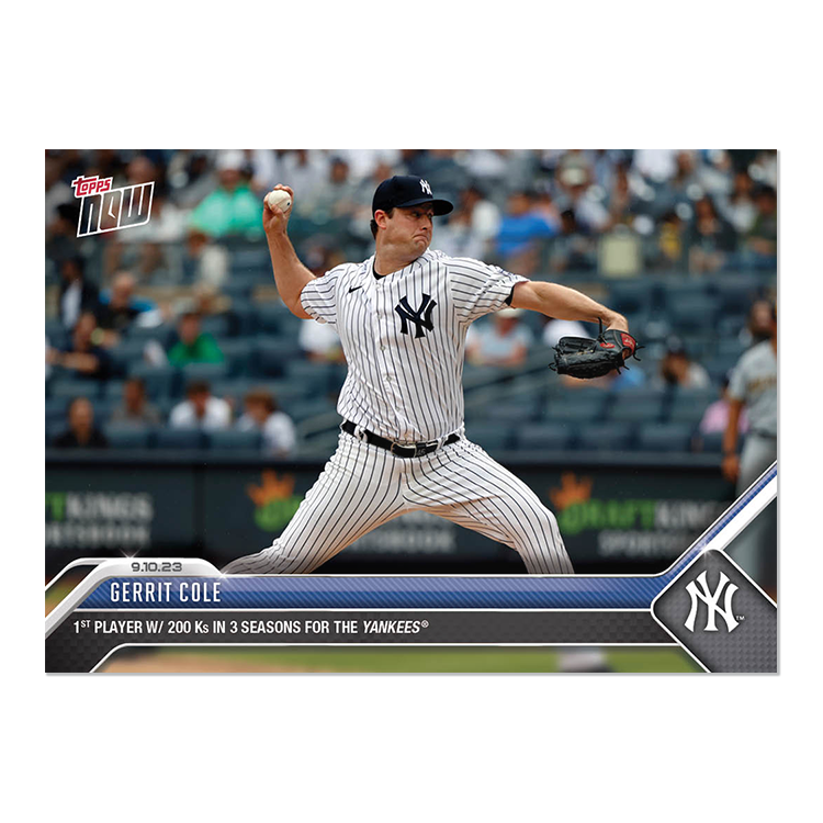 Gerrit Cole - 2023 MLB Topps NOW® Card 844 - PR: 576