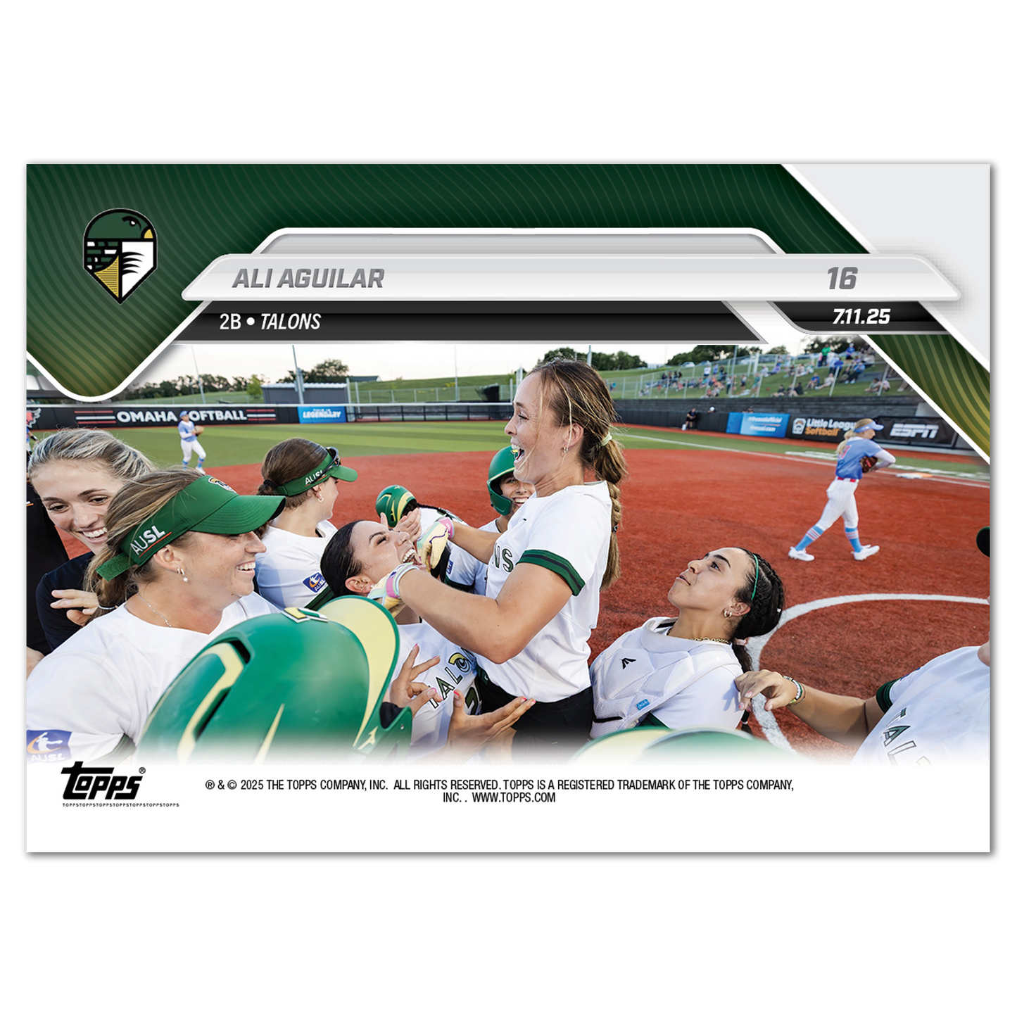 Ali Aguilar - 2025 AUSL Topps NOW® - Card 16