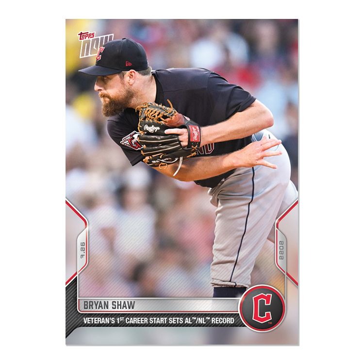Bryan Shaw - 2022 MLB Topps NOW® Card 598 - PR: 279