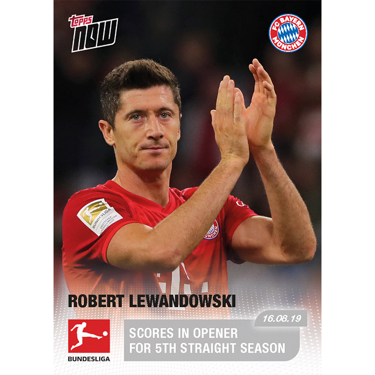 5th season for FC Bayern München - Bundesliga Topps NOW® Card #3 - Print Run: 28