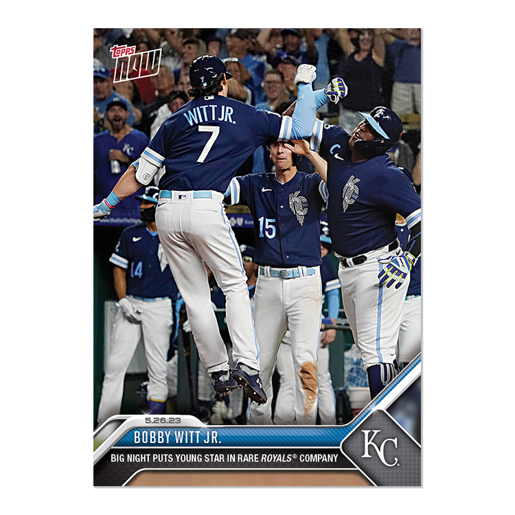Bobby Witt Jr - 2023 MLB Topps NOW® Card 348 - PR: 539