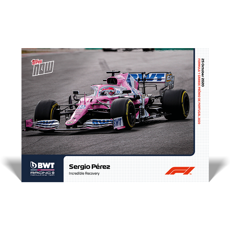 Incredible Recovery- F1 Topps NOW® Card #10 - Print Run: 839