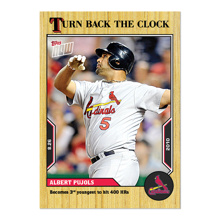 Albert Pujols - 2022 MLB Topps NOW® Turn Back The Clock - Card 149 - PR: 587