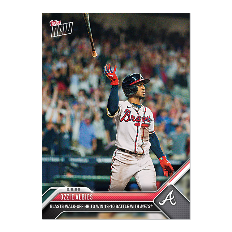 Ozzie Albies - 2023 MLB Topps NOW® Card 409 - PR: 1143