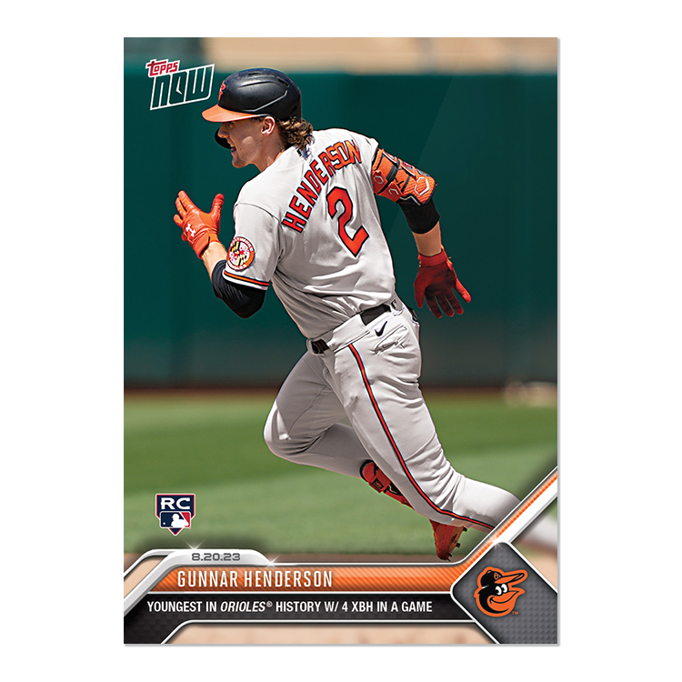Gunnar Henderson - 2023 MLB Topps NOW® Card 738 - PR: 2956