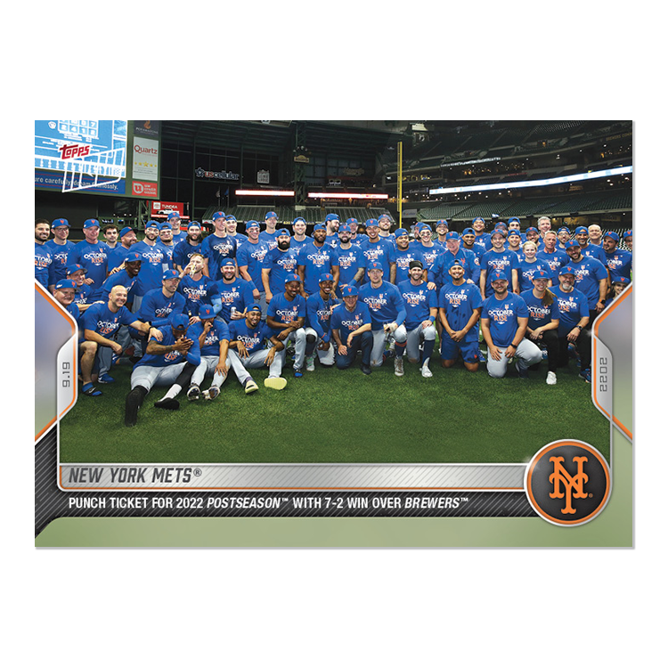 New York Mets - 2022 MLB Topps NOW® Card 927 - PR: 964