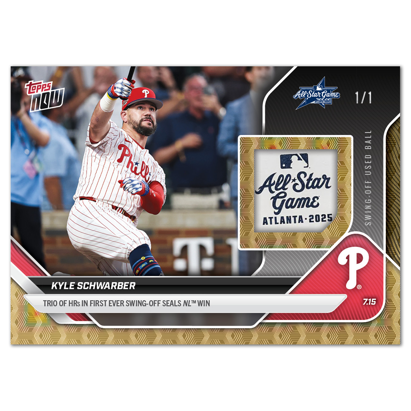 Kyle Schwarber - 2025 MLB Topps NOW® - Card 433