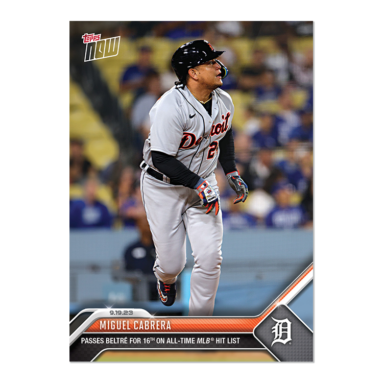 Miguel Cabrera - 2023 MLB Topps NOW® Card 893 - PR: 888