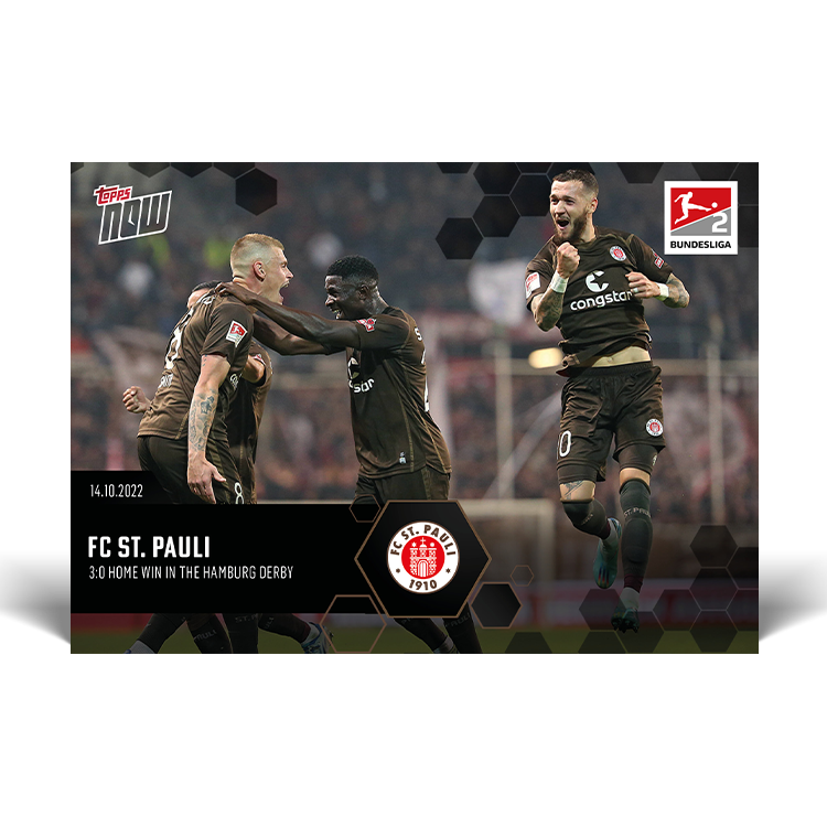 3:0 home win in the Hamburg derby - Bundesliga Topps NOW® Card #61 - PR: 268