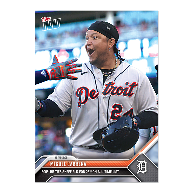 Miguel Cabrera - 2023 MLB Topps NOW® Card 712 - PR: 1069