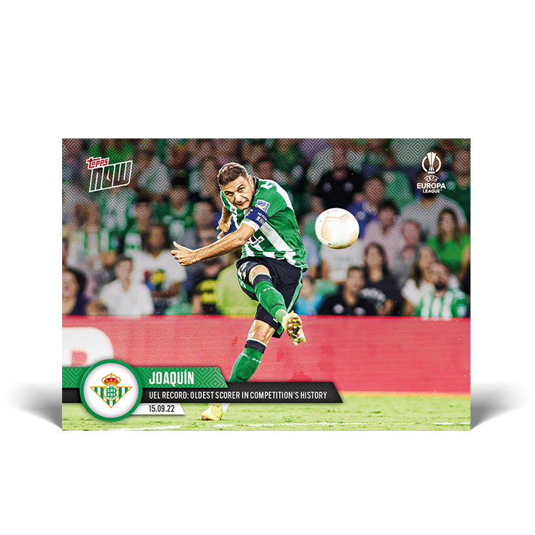 UEFA Europa League Record: Oldest scorer in competition's history - EL Topps NOW® Card #9 - PR: 317