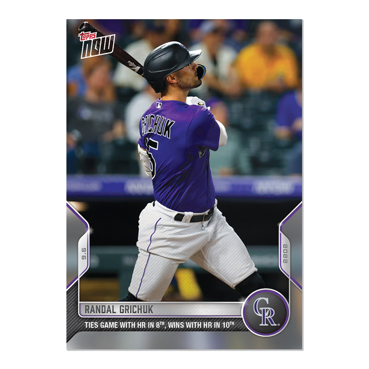 Randal Grichuk - 2022 MLB Topps NOW® Card 851 - PR: 212