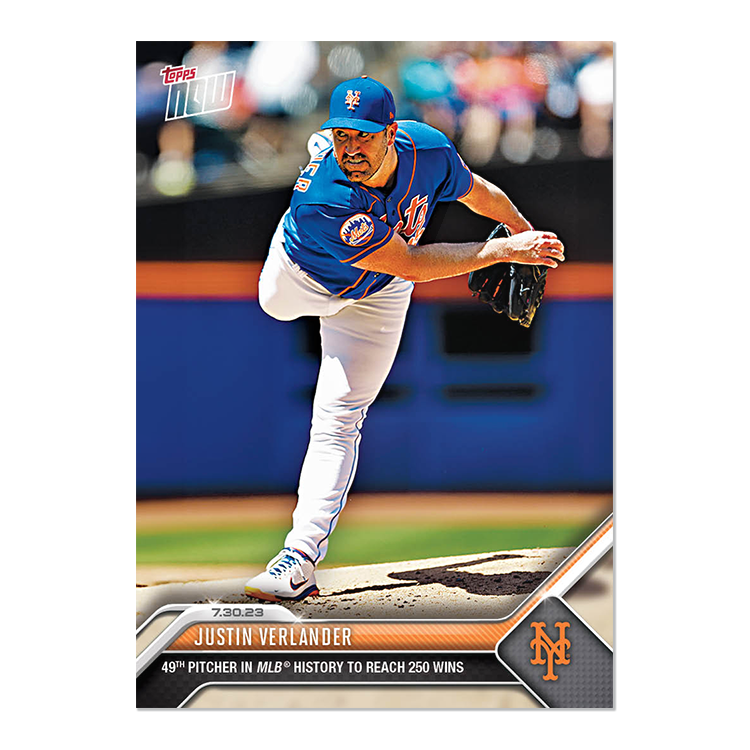 Justin Verlander - 2023 MLB Topps NOW® Card 636 - PR: 1215