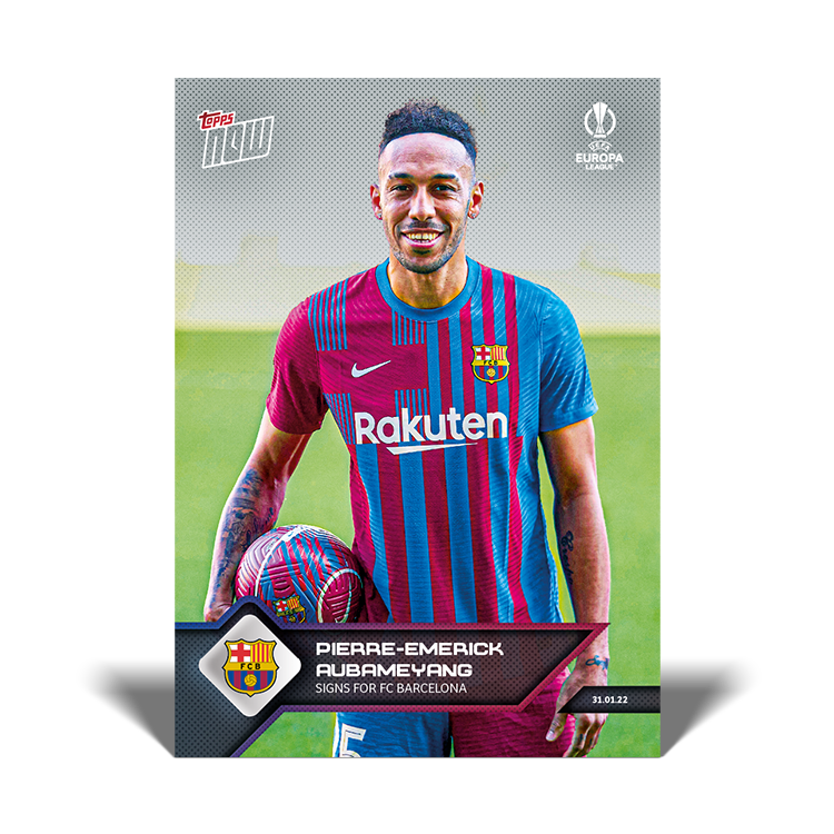 Signs for FC Barcelona - EL Topps NOW® Card #23