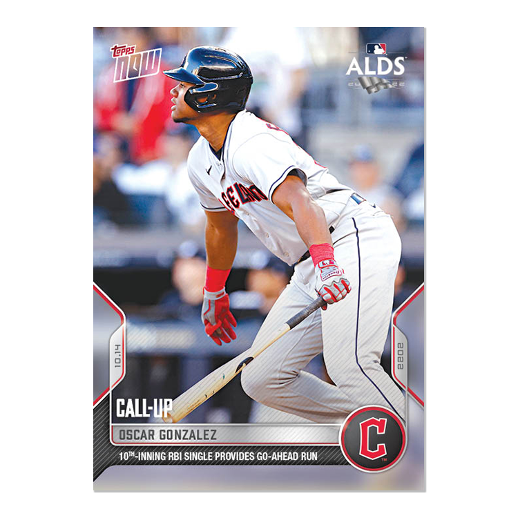 Oscar Gonzalez - 2022 MLB Topps NOW® Card 1071 - PR: 778
