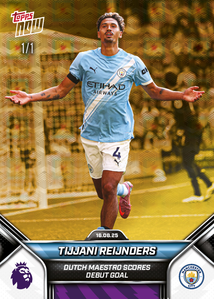 Tijjani Reijnders - 2025-26 Premier League Topps NOW® - Card 1