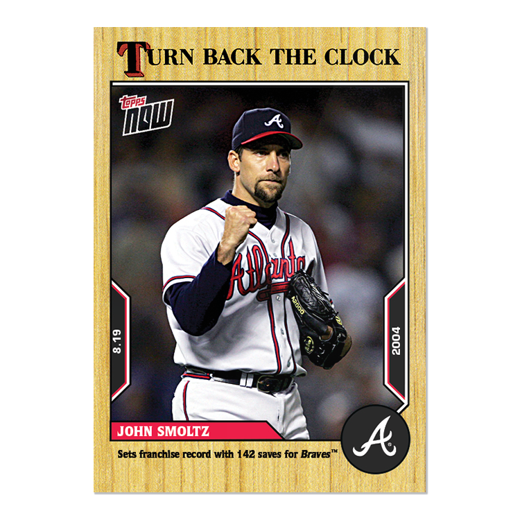 John Smoltz - 2022 MLB Topps NOW® Turn Back The Clock - Card 142 - PR: 251