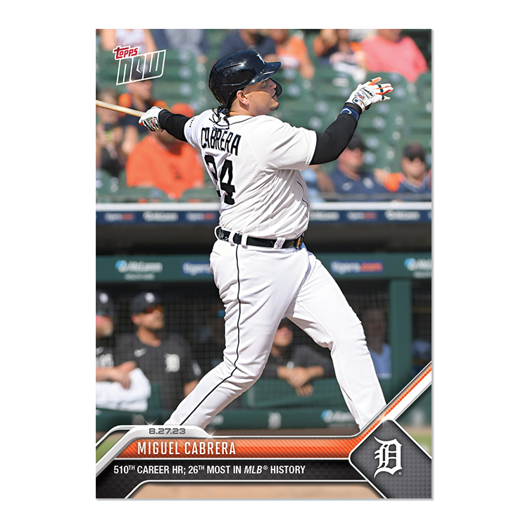 Miguel Cabrera - 2023 MLB Topps NOW® Card 770 - PR: 953