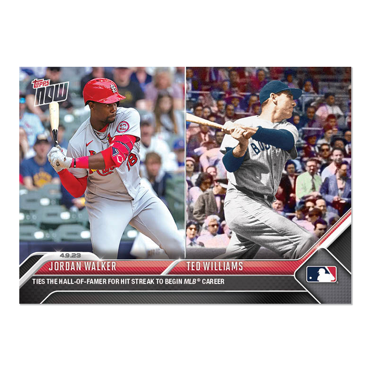 Jordan Walker/Ted Williams - 2023 MLB Topps NOW® Card 87 - PR: 2968