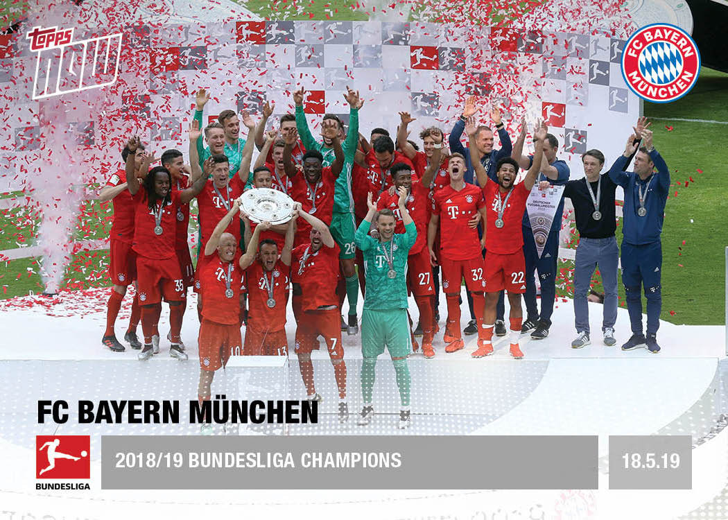 2018/19 Champions - Bundesliga Topps NOW® Card 123 - Print Run: 117