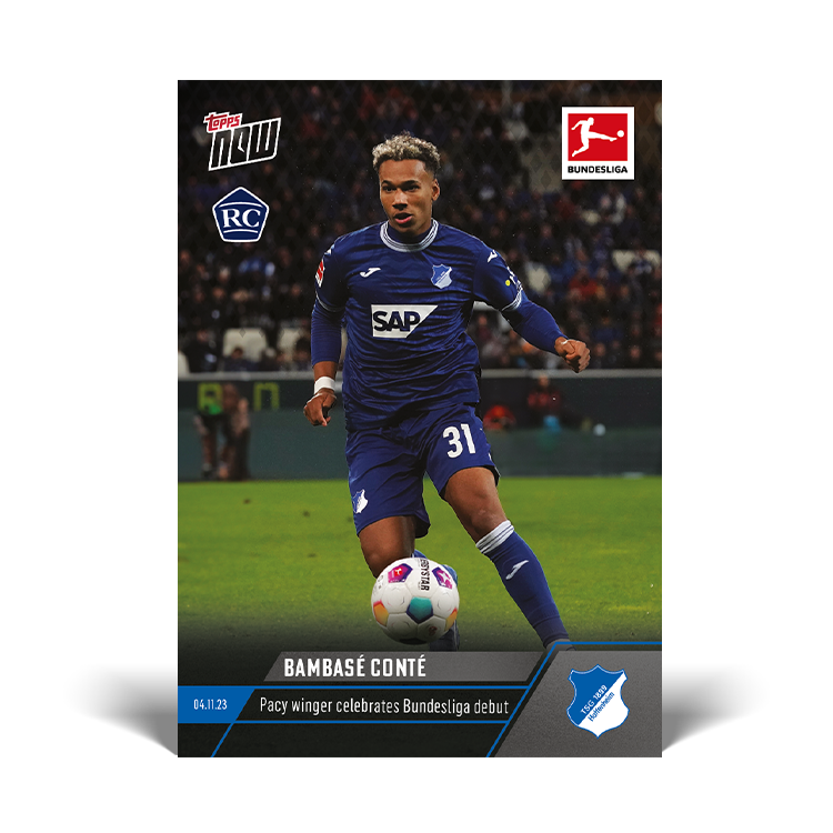 Bambasé Conté - Pacy winger celebrates Bundesliga debut - Bundesliga Topps NOW® Card #62 - PR: 275