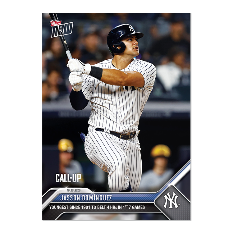 Jasson Domínguez - 2023 MLB Topps NOW® Card 834 - PR: 5011