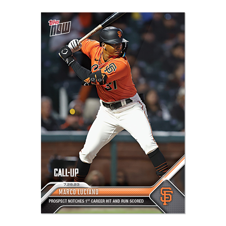 Marco Luciano - 2023 MLB Topps NOW® Card 629 - PR: 1413