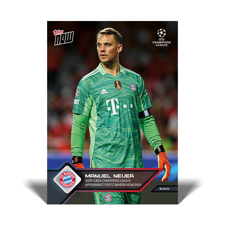 100th UEFA Champions League apperance for FC Bayern Munchen - UCL Topps NOW® Card #59 - PR: 261