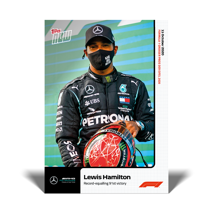 Record-equalling 91st victory - F1 Topps NOW® Card #6 - Print Run: 3982