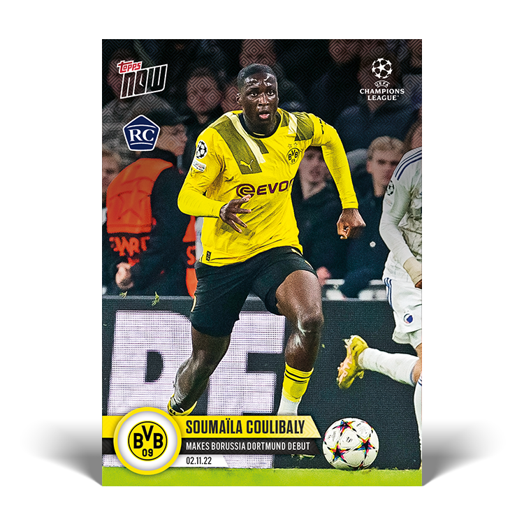 Makes Borussia Dortmund debut - UCL Topps NOW® Card #67 - PR: 718