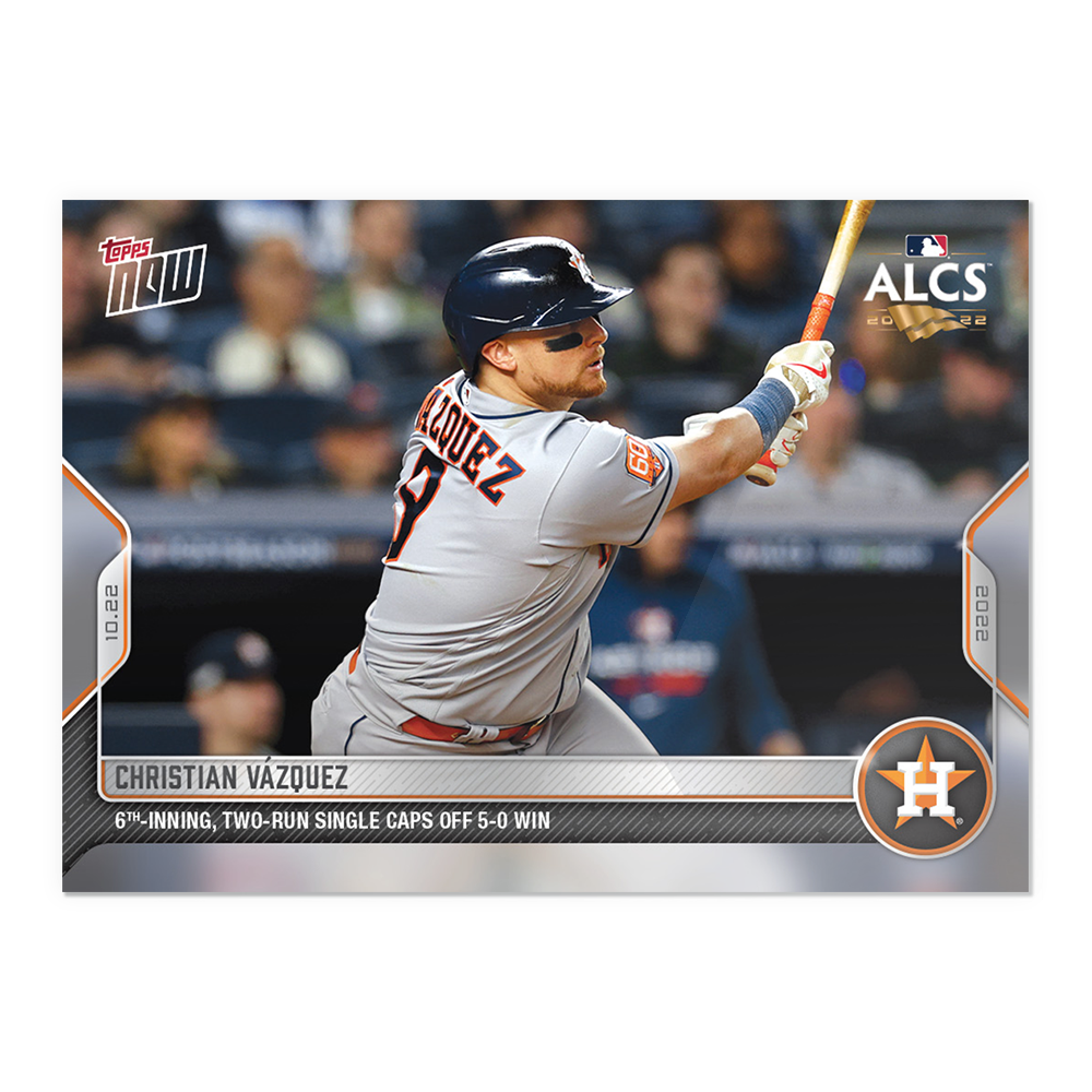 Christian Vázquez - 2022 MLB Topps NOW® Card 1122 - PR: 423
