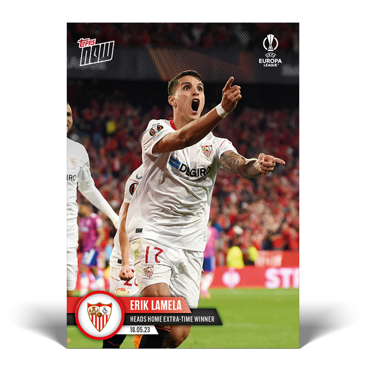 Heads home extra-time winner - EL Topps NOW® Card #51 - PR: 203