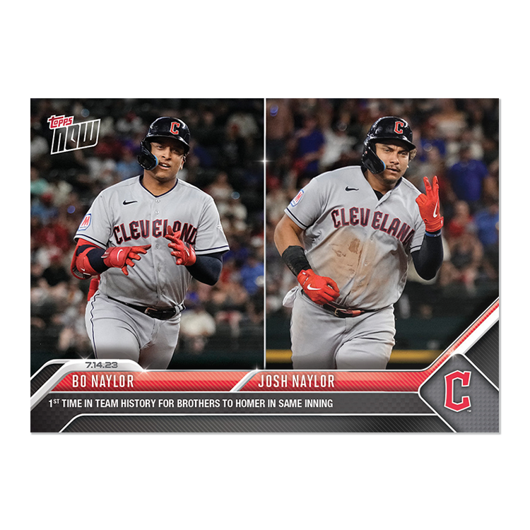 Bo Naylor/Josh Naylor - 2023 MLB Topps NOW® Card 567 - PR: 867