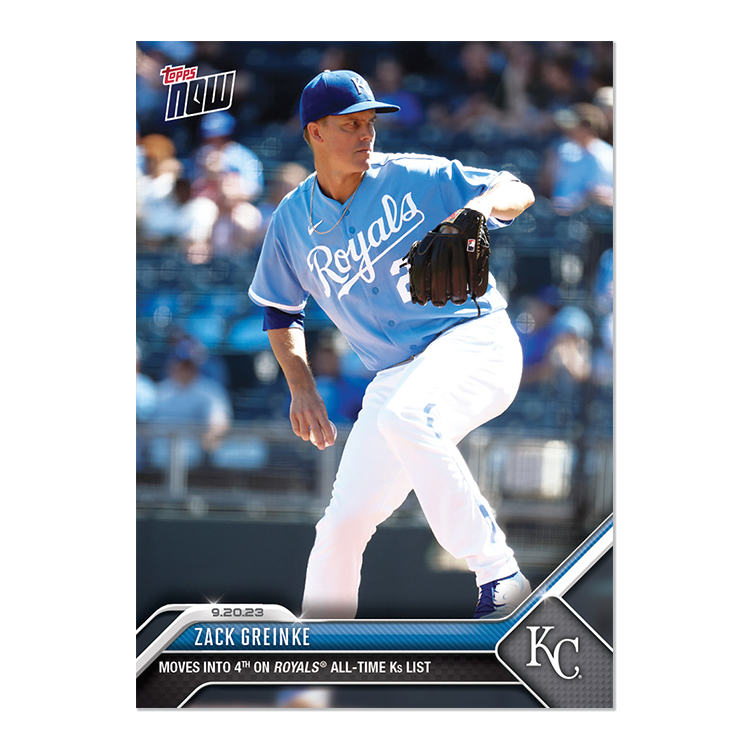 Zack Greinke - 2023 MLB Topps NOW® Card 896 - PR: 506