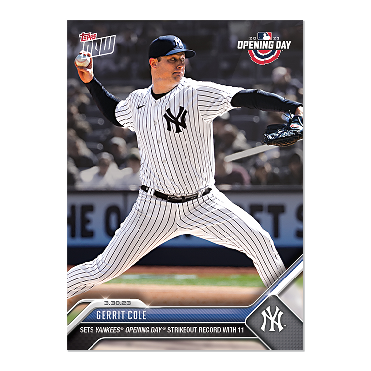 Gerrit Cole - 2023 MLB Topps NOW® Card 3 - PR: 1483