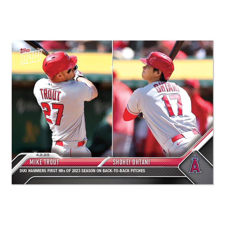 Mike Trout/Shohei Ohtani - 2023 MLB Topps NOW® Card 36 - PR: 4235
