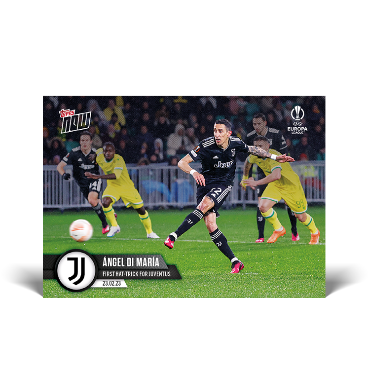 First hat-trick for Juventus - EL Topps NOW® Card #31 - PR: 205
