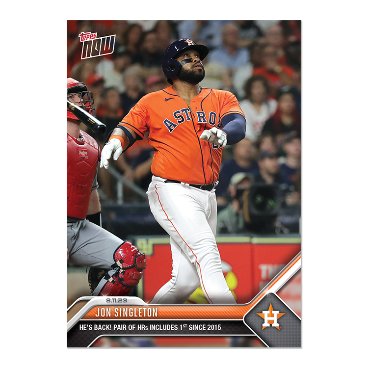 Jon Singleton - 2023 MLB Topps NOW® Card 692 - PR: 457
