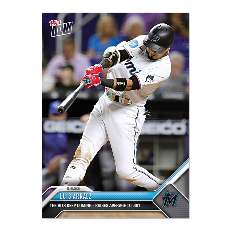 Luis Arraez - 2023 MLB Topps NOW® Card 395 - PR: 536