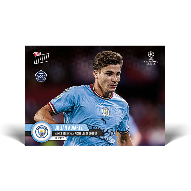 Makes UEFA Champions League Debut - UCL Topps NOW® Card #7 - PR: 3122