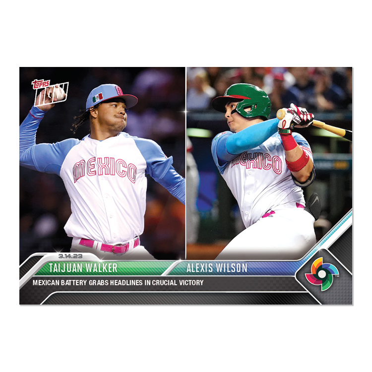 Taijuan Walker/Alexis Wilson - 2023 World Baseball Classic Topps NOW® Card 45 - PR: 317