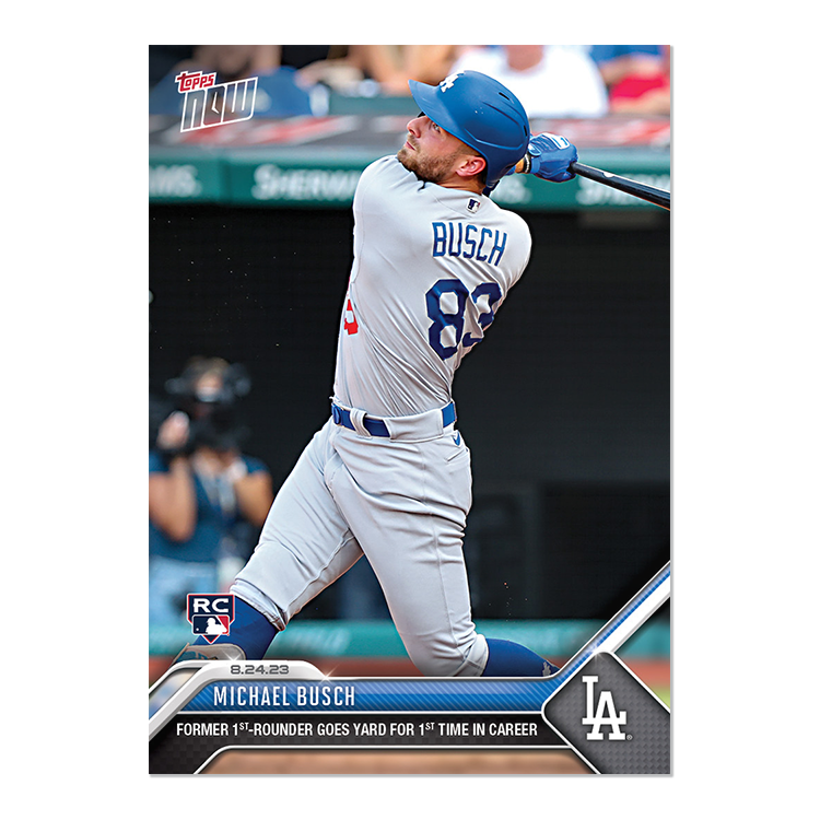 Michael Busch - 2023 MLB Topps NOW® Card 758 - PR: 879