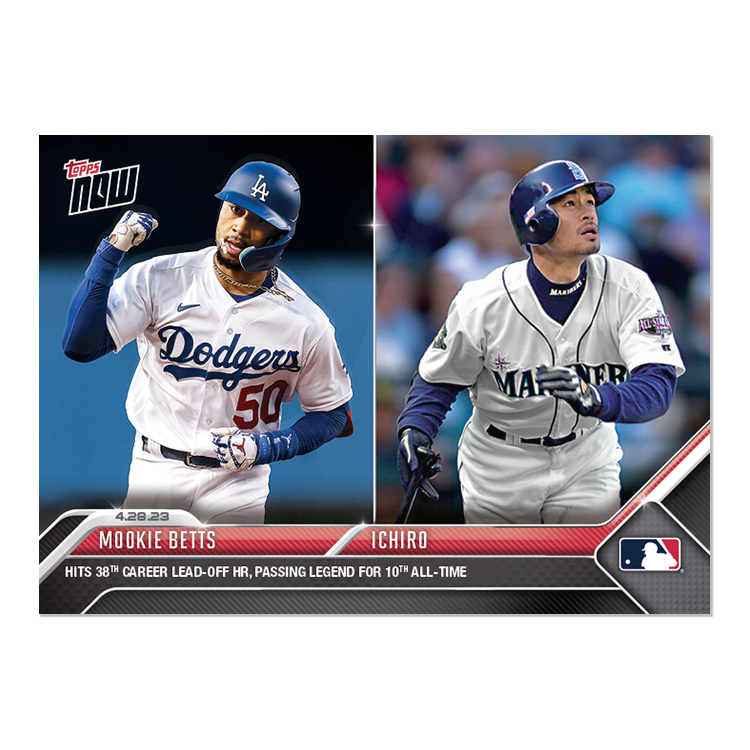 Mookie Betts/Ichiro - 2023 MLB Topps NOW® Card 198 - PR: 689