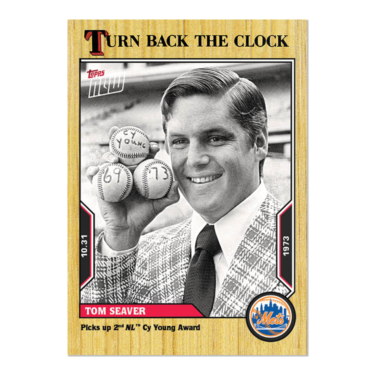Tom Seaver - 2022 MLB Topps NOW® Turn Back The Clock - Card 215 - PR: 297