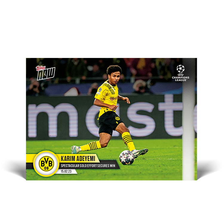 Spectacular solo effort secures win - UCL Topps NOW® Card #79 - PR: 195