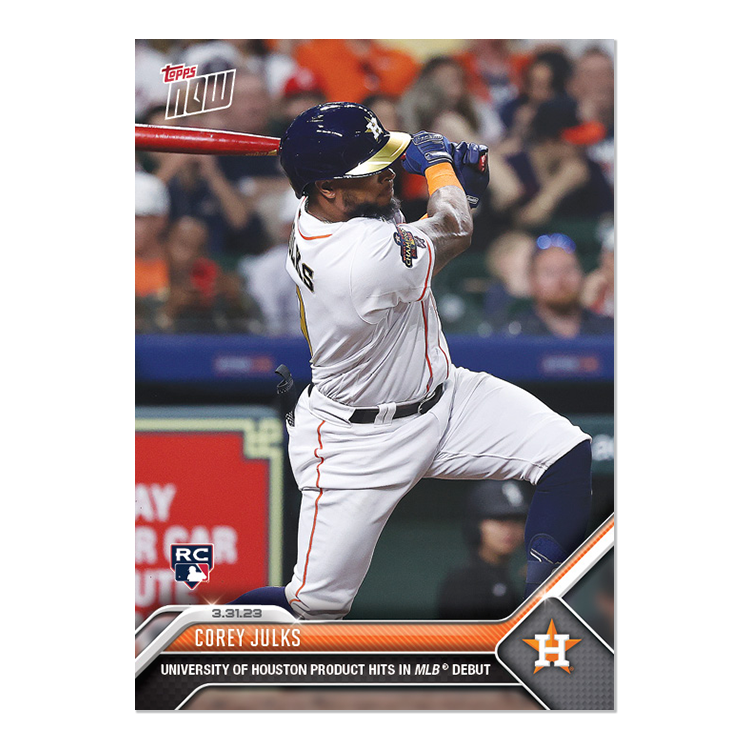 Corey Julks - 2023 MLB Topps NOW® Card 14 - PR: 788