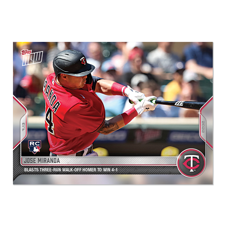 Jose Miranda - 2022 MLB Topps NOW® Card 522 - PR: 581