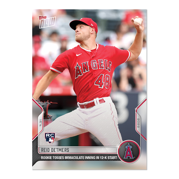 Reid Detmers - 2022 MLB Topps NOW® Card 621 - PR: 1339